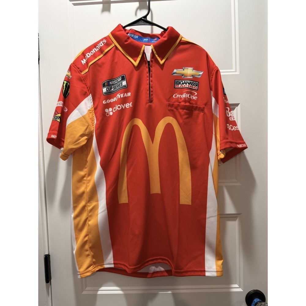Kurt Busch McDonald's NASCAR Crew Shirt • Sparco • Chip Ganassi Racing • MD